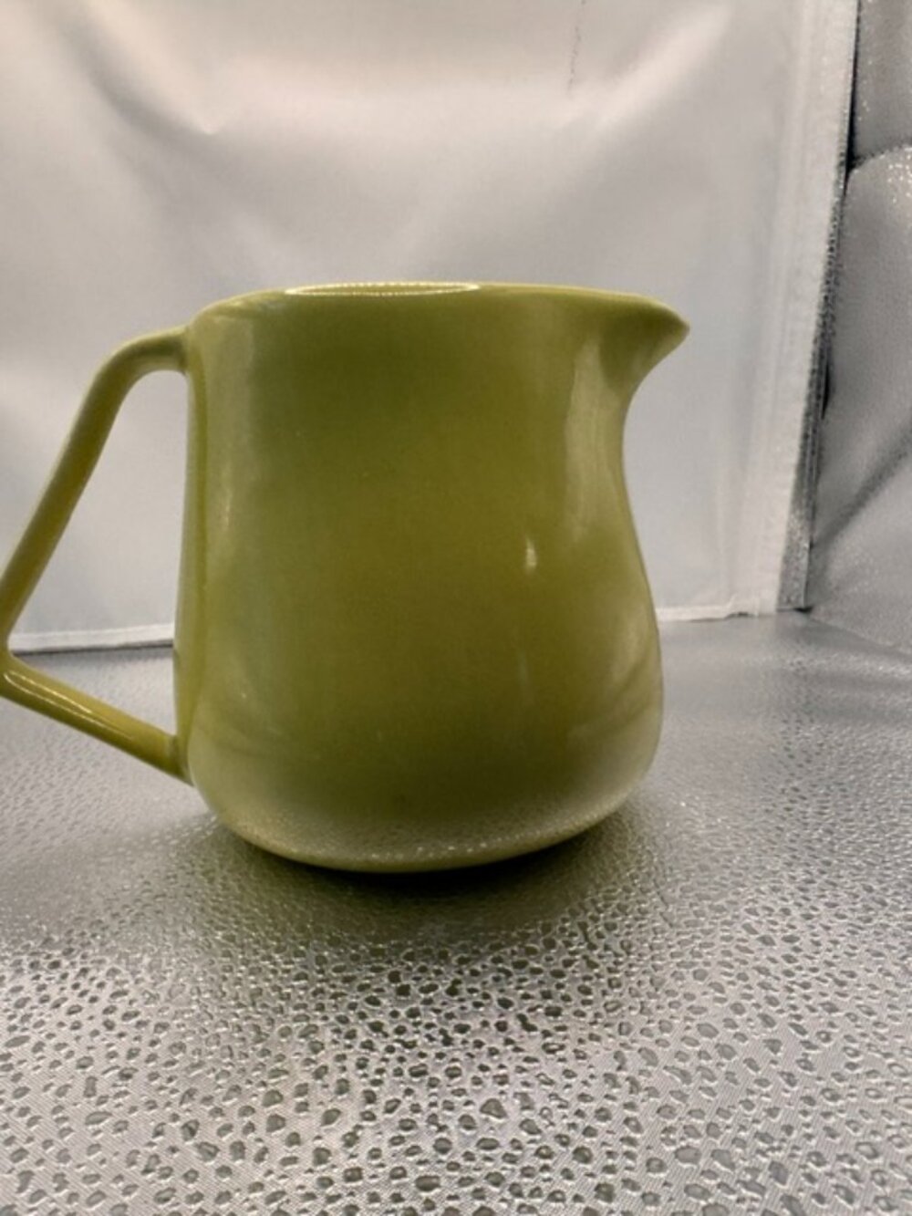 Bauer Chartreuse Spring Green Yellow Pitcher 41/2"X 7"(spout to handle)X21/2"